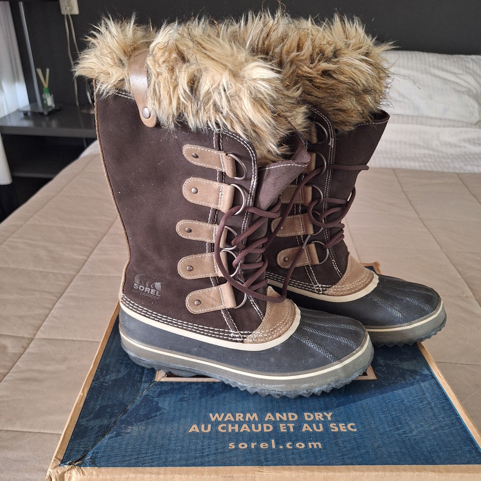 Sorel winterboots, maat 40 UK 7, zo goed als nieuw, Kleding | Dames, Schoenen, Beige, Snowboots, Zo goed als nieuw, Sorel