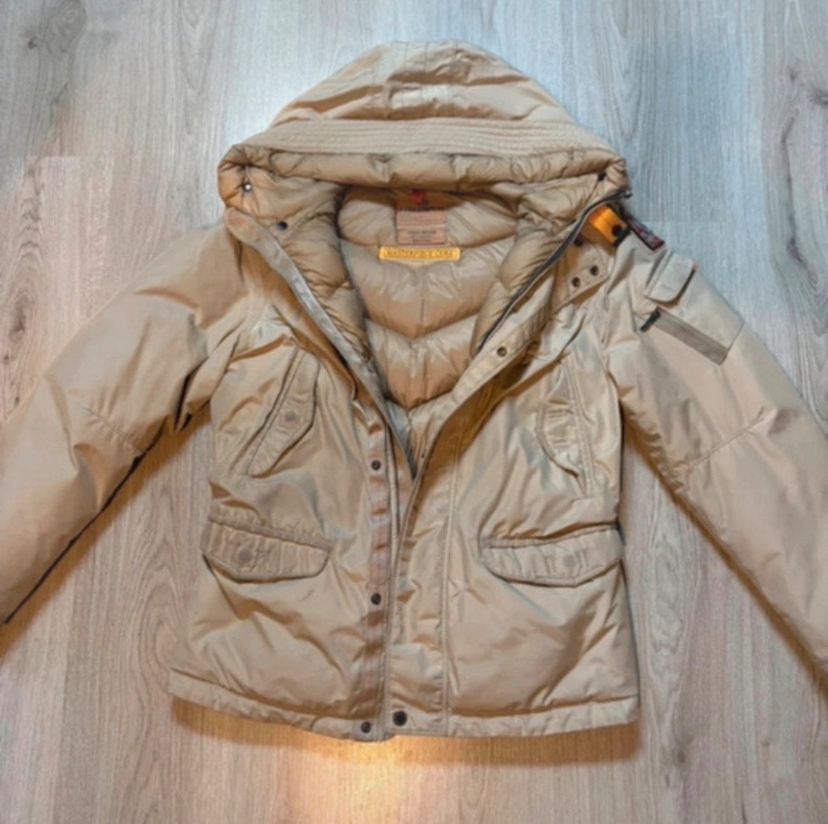 Parajumpers Masterpiece Core Jas XS - Getailleerd origineel, Ophalen of Verzenden, Gedragen, Maat 34 (XS) of kleiner, Beige