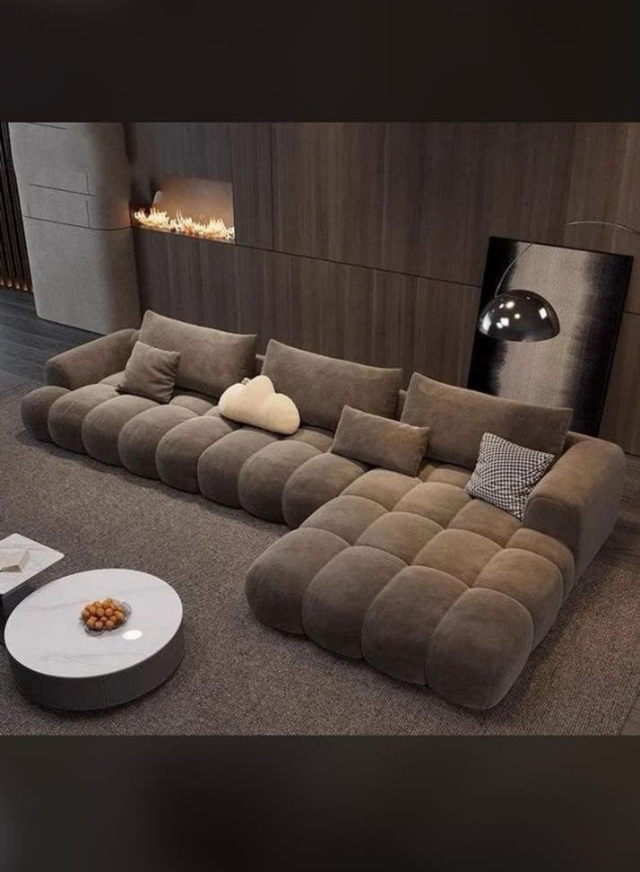 Comfort Japandi Hoekbank Bouclé Beige 310 x 195cm €1450, Huis en Inrichting, Hoekbank, Nieuw, Ophalen of Verzenden, Vierpersoons of meer