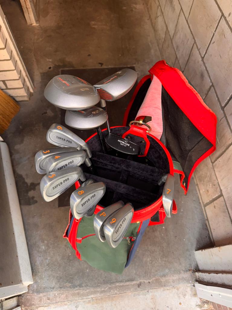 Volledige golfset Tas + ijzers + houten, Sport en Fitness, Golf, Ophalen of Verzenden, Zo goed als nieuw, Set, Overige merken