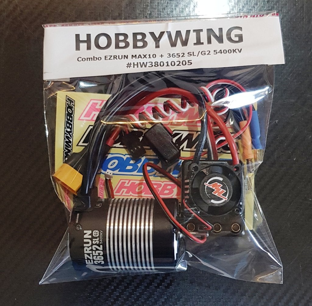 Hobbywing Ezrun combo MAX10 + motor 3652SL G2, 5400Kv, Elektro, Nieuw, Ophalen of Verzenden, Schaal 1:10