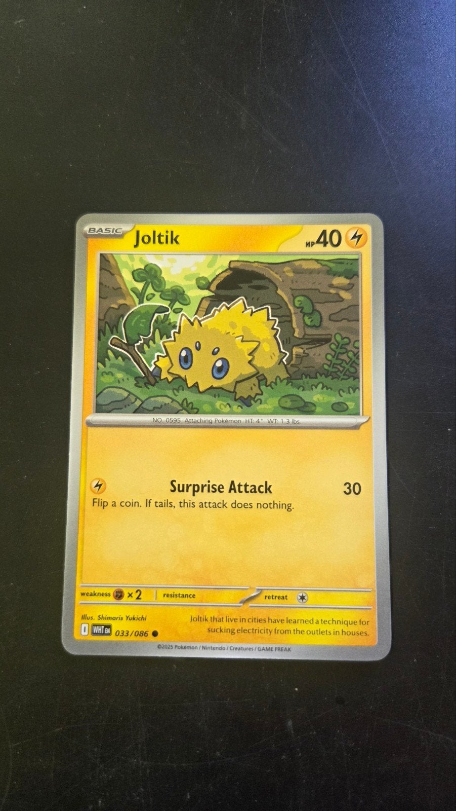 Joltik 033/086 - White Flare - Pokémon Kaart, Verzenden, Zo goed als nieuw, Losse kaart