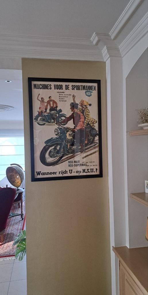 NSU Max Supermax Maxi repro reclameposter - A1 - 60x85cm, Auto diversen, Overige Auto diversen, Ophalen of Verzenden