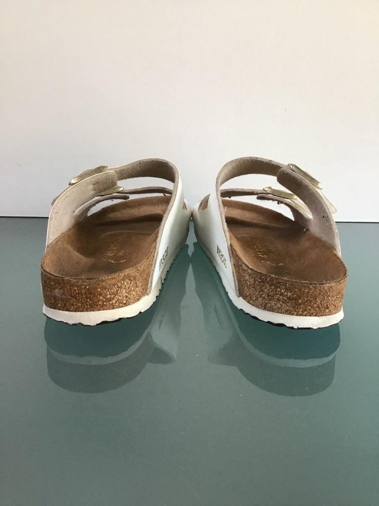 Birkenstock Arizona 41 | slippers | Gratis verzenden € 59,95, Slippers, Verzenden, Wit, Zo goed als nieuw