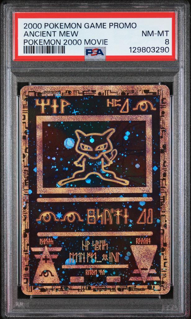 Ancient Mew PSA 8, Hobby en Vrije tijd, Verzamelkaartspellen | Pokémon, Ophalen of Verzenden, Zo goed als nieuw
