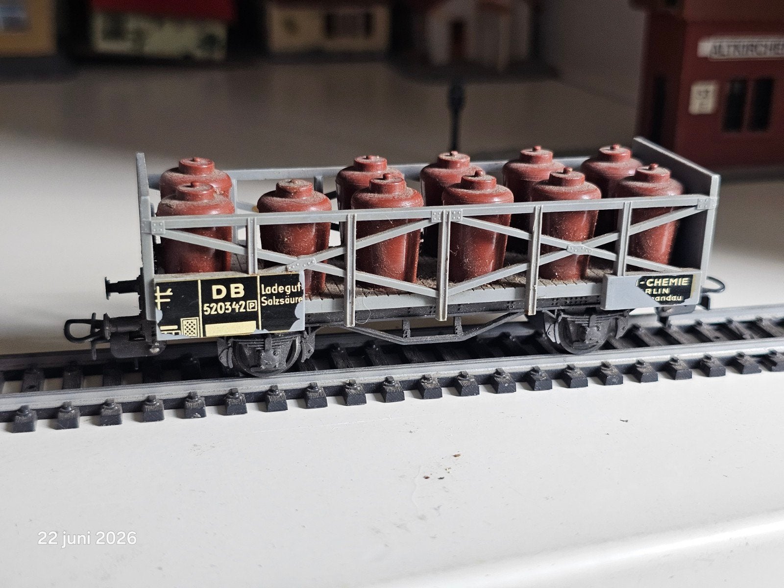 Liliput H0 gasvervoer wagon DB - Modelspoorbaan, Ophalen of Verzenden, Gelijkstroom, Wagon, Liliput