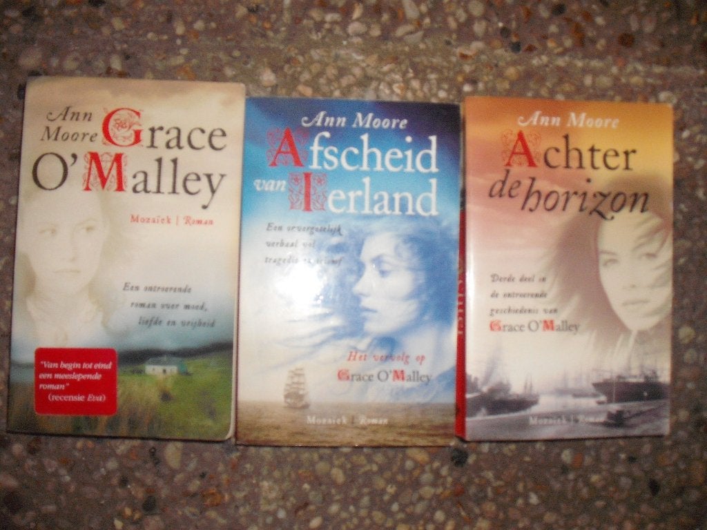 Ann Moore - Grace O`Malley trilogie - 3 boeken in 1 koop, Ophalen, Gelezen, Ann Moore