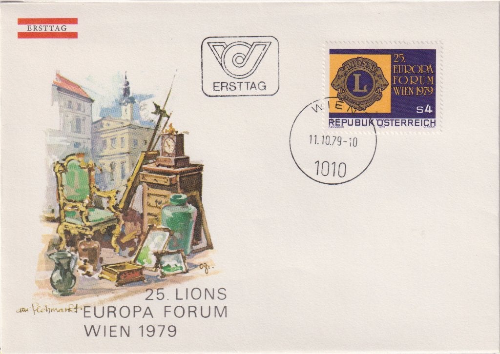 Oostenrijk 1979 EUROPA Lions Forum S167, Postzegels en Munten, Postzegels | Eerstedagenveloppen, Verzenden, Onbeschreven, Europa