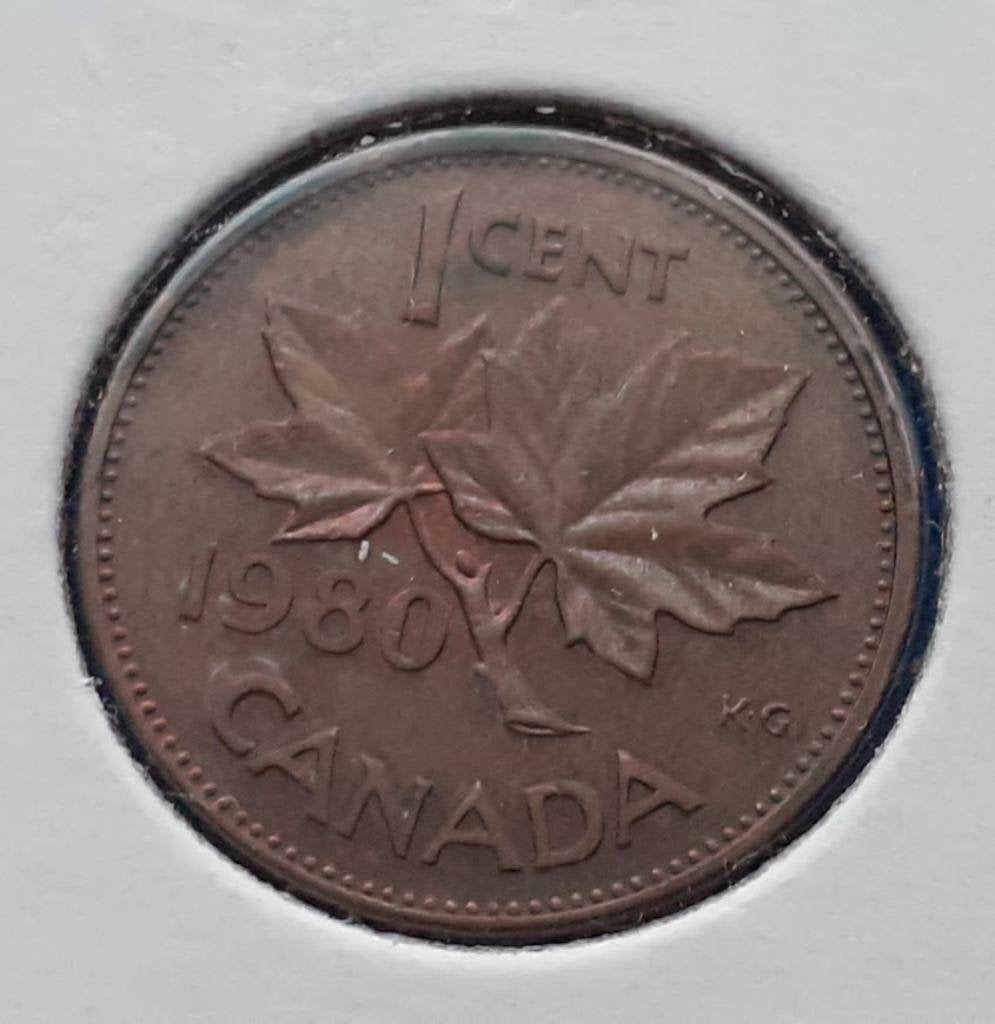 Canada 1 Cent - 1980, Verzenden, Noord-Amerika, Losse munt