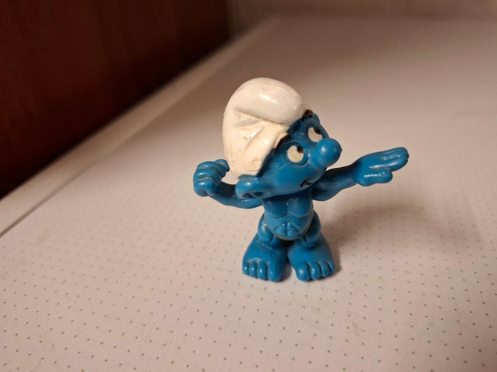Smurf Bodybuilder  Schleich, Ophalen of Verzenden, Zo goed als nieuw, Overige Smurfen