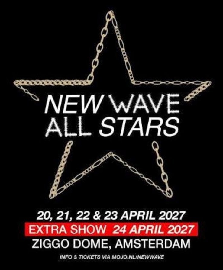 2x New Wave Tickets - Vak 212 Rij 1 (Vooraan!), Tickets en Kaartjes, Twee personen, April