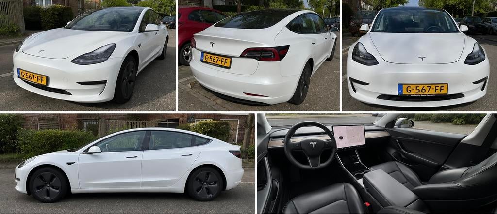 Tesla Model 3 2019 Wit, Auto's, Tesla, Automaat, Zwart, Wit, Origineel Nederlands