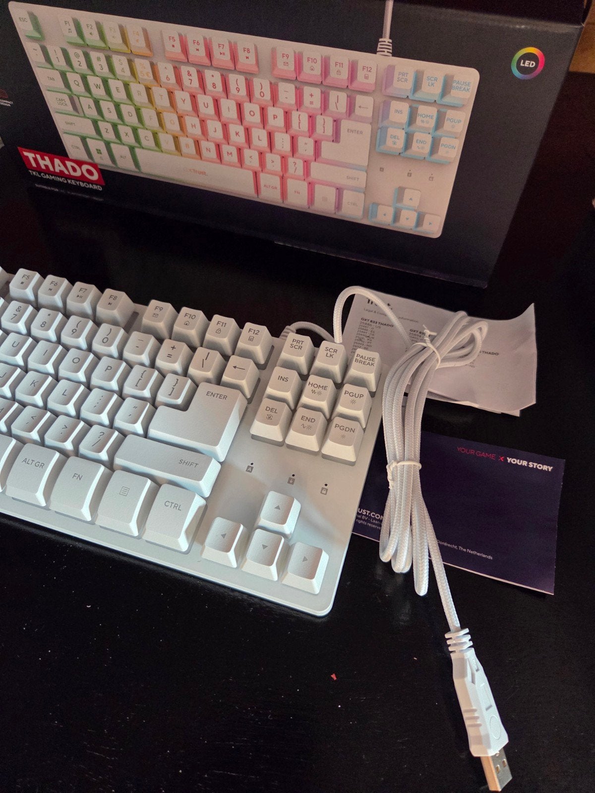 Trust - Trado TKL Gaming Keybord 833, Computers en Software, Toetsenborden, Ophalen of Verzenden, Zo goed als nieuw