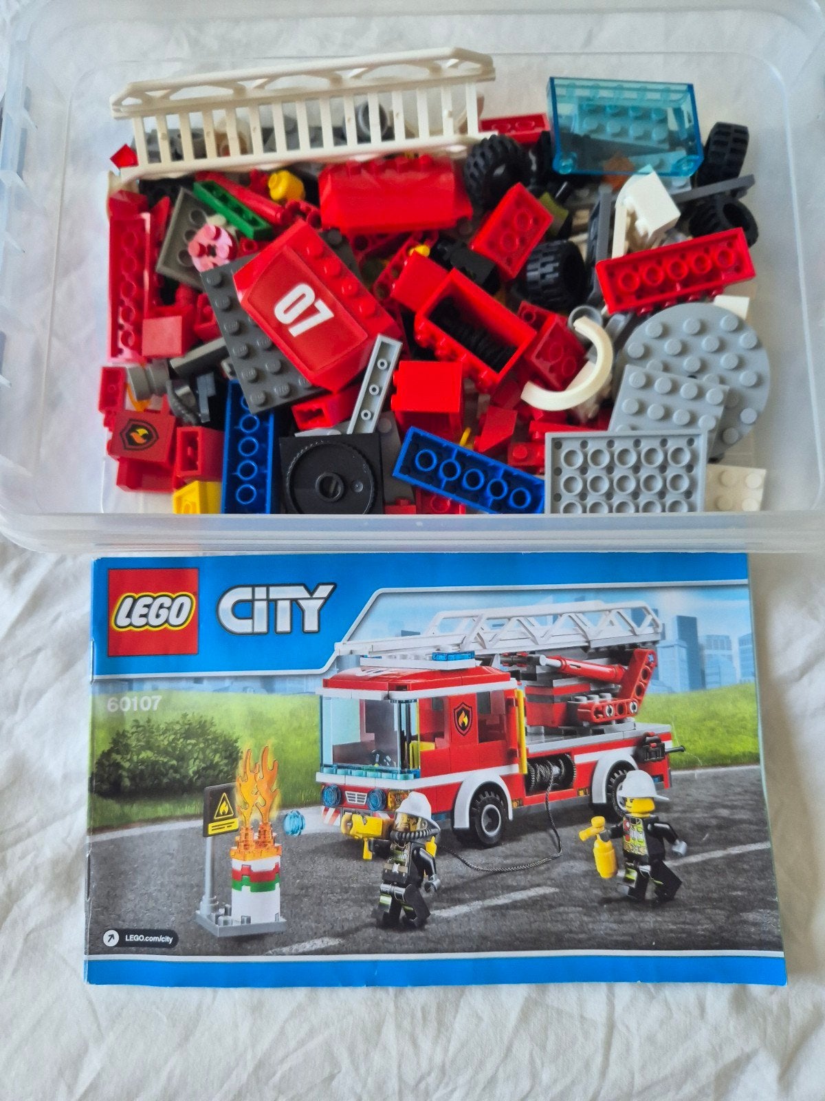 LEGO City Brandweerauto 60107, Ophalen of Verzenden, Gebruikt