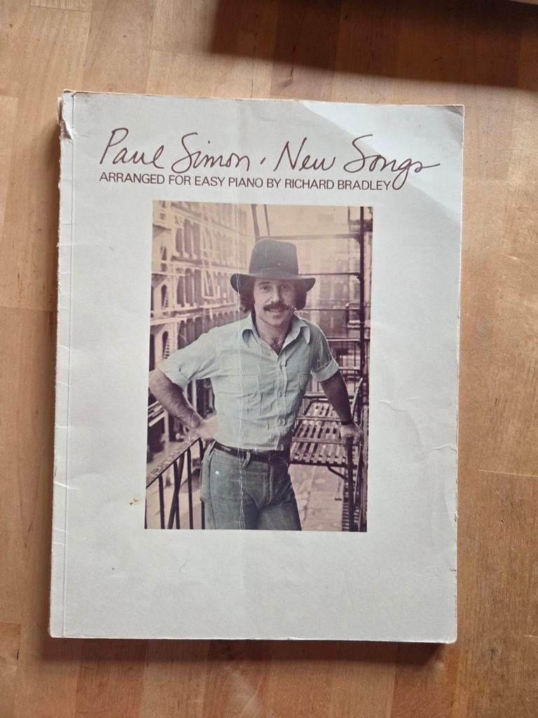 Vintage Paul Simon New Songs Bladmuziek Piano Zang Gitaar, Gebruikt, Gitaar, Ophalen of Verzenden, Artiest of Componist