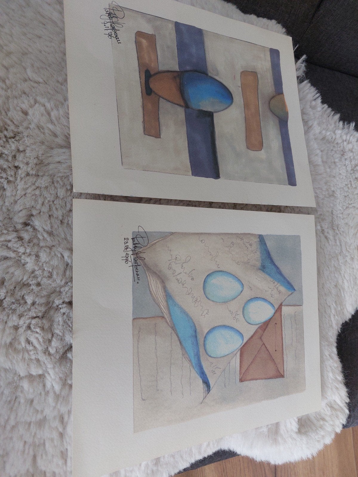 2 keer zeefdruk ., Antiek en Kunst, Kunst | Litho's en Zeefdrukken, Ophalen of Verzenden