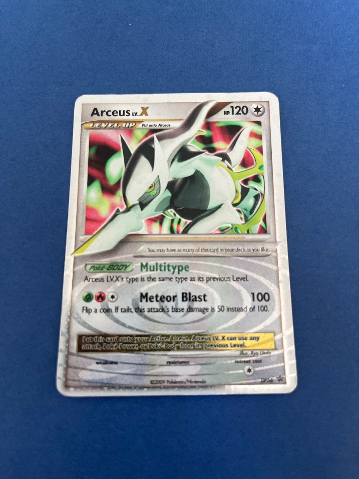 Arceus LV.X Pokémon kaart - Losse kaart, Ophalen of Verzenden, Gebruikt, Losse kaart