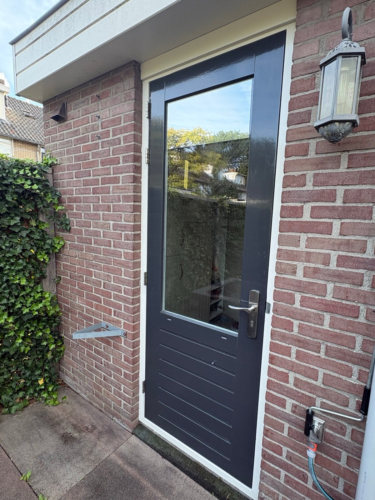 Buitendeur 83x229 cm met driepuntssluiting, Ophalen, Gebruikt, 80 tot 100 cm, 215 cm of meer