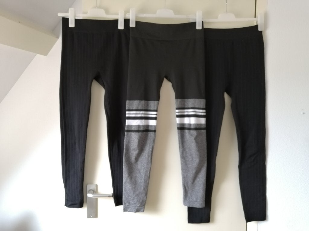 Leggings - Maat 36 / S / 38 / M - Set van 3, Verzenden, Zo goed als nieuw, Maat 36 (S)