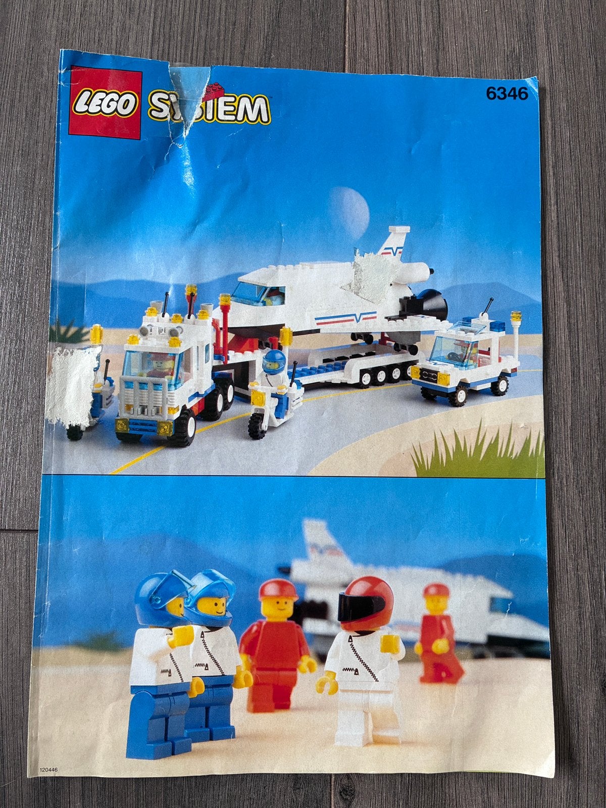 Lego System Spaceshuttle Shuttle Launching Crew #6346 (1992), Kinderen en Baby's, Ophalen, Gebruikt, Lego, Inclusief instructies