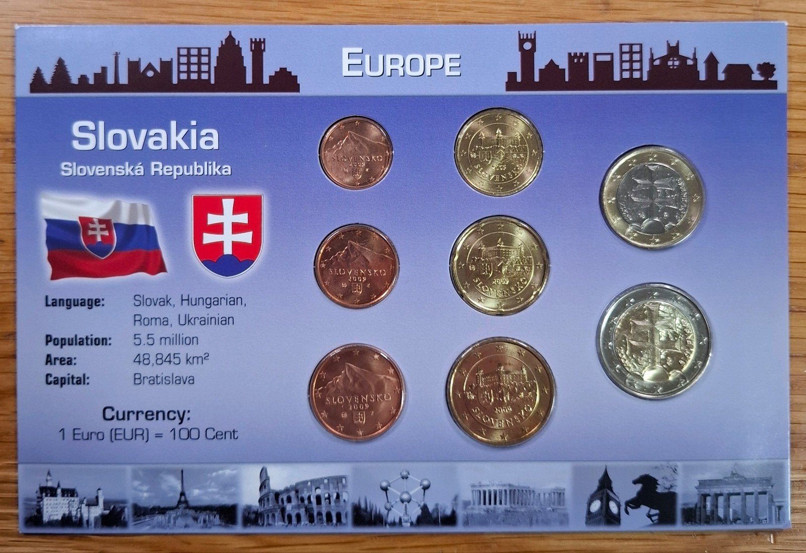 Coins of the World muntset Slowakije, Ophalen of Verzenden, Slowakije, Overige waardes