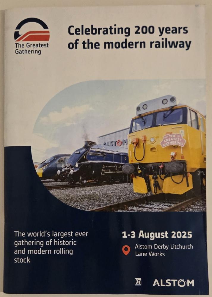 Magazine Alstom The Greatest Gathering Derby UK, Ophalen of Verzenden, Gebruikt, Trein, Boek of Tijdschrift