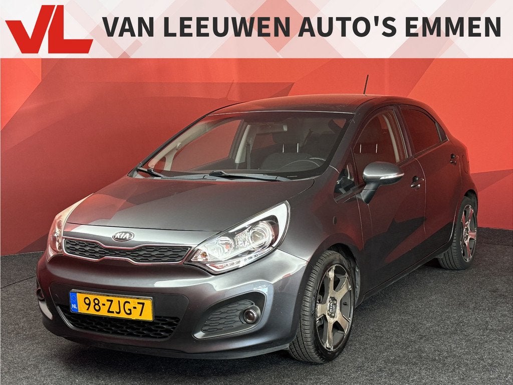 Kia Rio 1.2 CVVT Super Pack | Climate Control | Navigatie |, Euro 5, Zwart, 4 cilinders, Origineel Nederlands