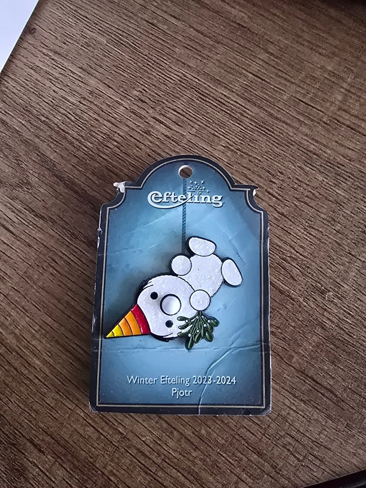 Efteling Winter Efteling 2023-2024 Pjotr Pin, Verzamelen, Efteling, Ophalen of Verzenden, Nieuw, Button of Speldje