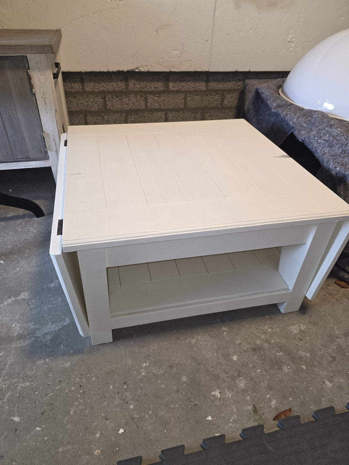 Rivièra Maison witte salontafel, Huis en Inrichting, Tafels | Salontafels, Ophalen, 100 tot 150 cm, 50 tot 100 cm, Zo goed als nieuw