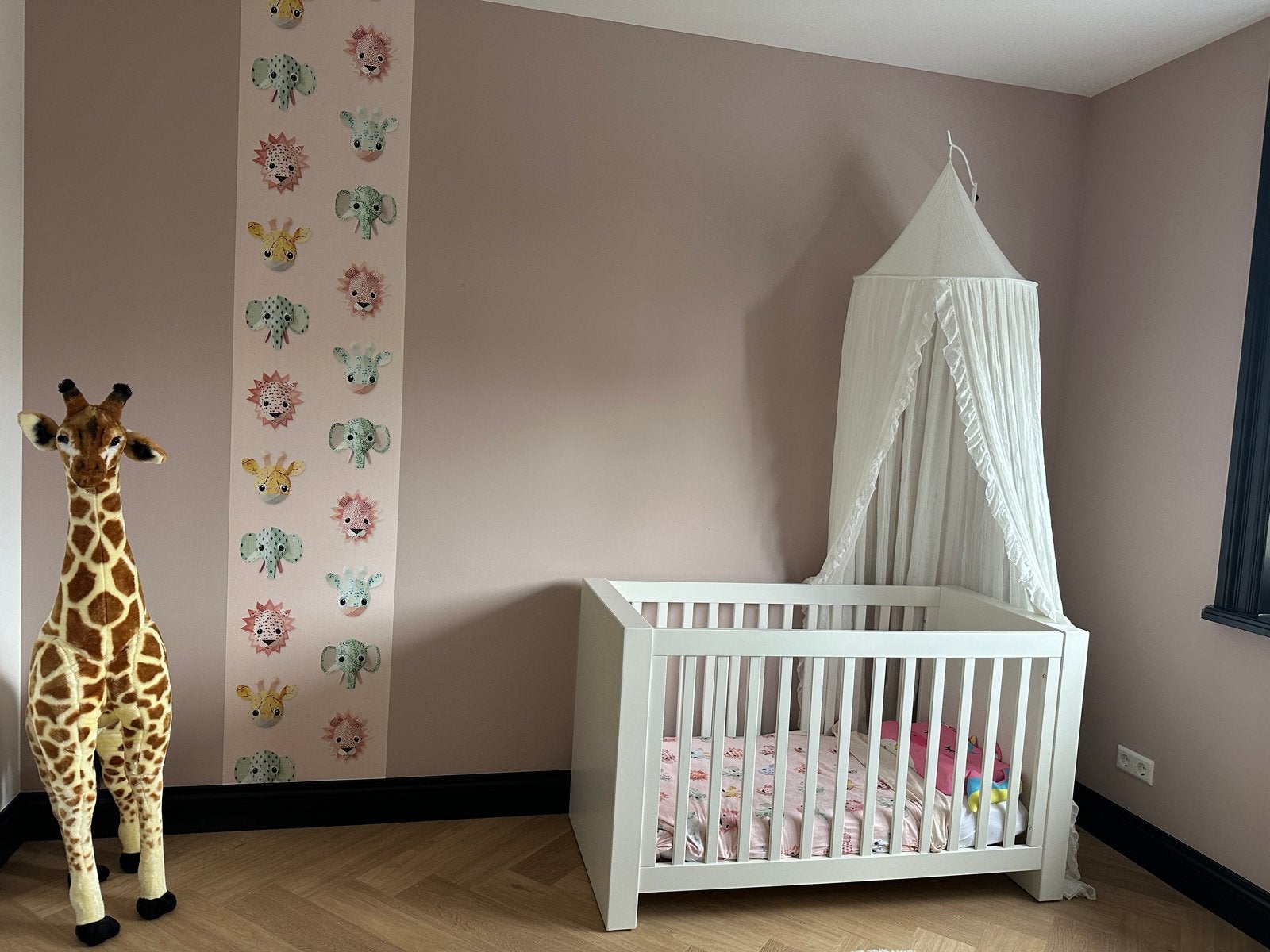 Ledikant 120x60 met klamboe en Commode, Ophalen, Minder dan 140 cm, Matras, 100 cm of meer