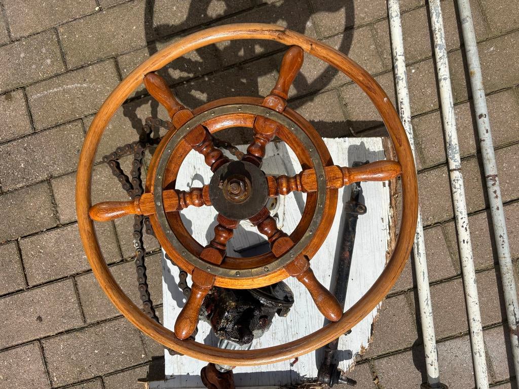 Stuur systeem met ketting voor een boot, Watersport en Boten, Bootonderdelen, Ophalen, Gebruikt, Motor en Techniek, Motorboot