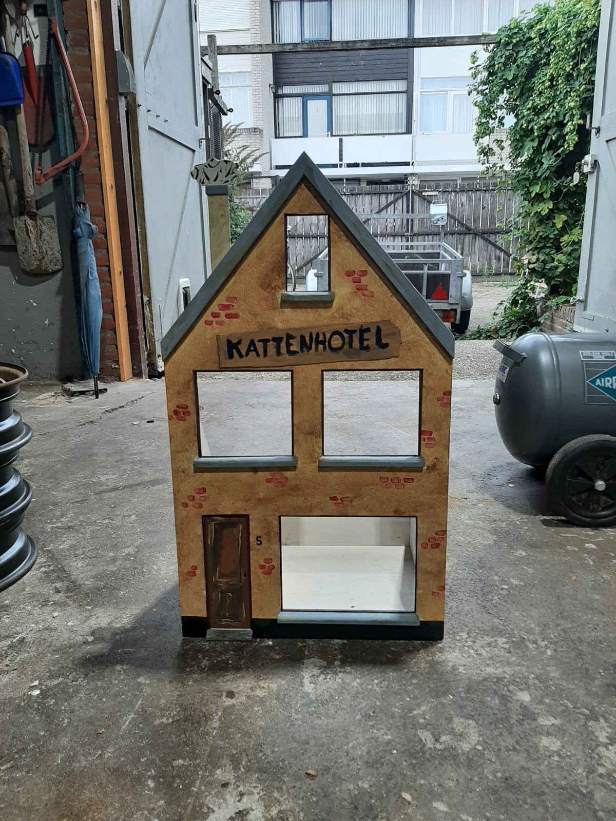 kattenmand "Kattenhotel", Ophalen, Gebruikt