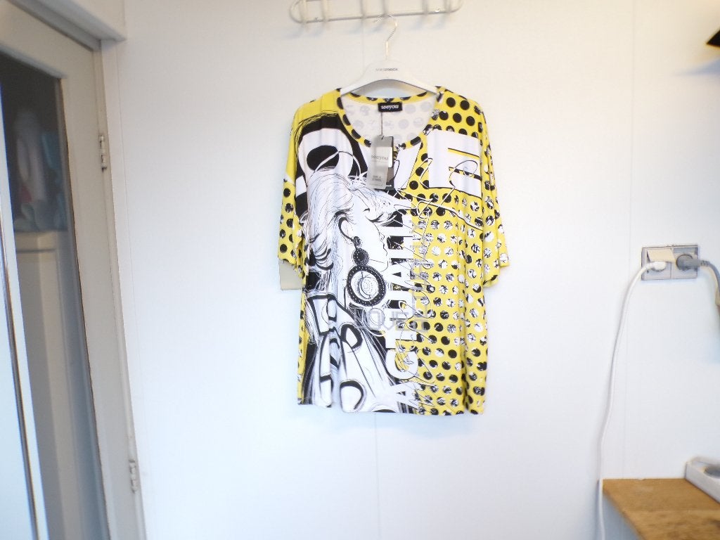 Leuk shirt See You geel/zwart/wit/grijs mt. 44 nieuw!, Kleding | Dames, See You, Meerkleurig, Nieuw, Nvt