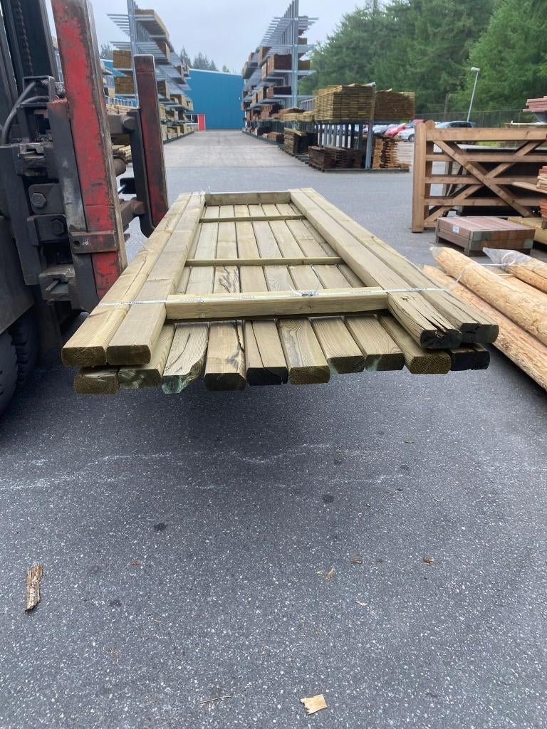 grenen groen geimpregneerd ligger 45x95 nr. 714, Ophalen, Nieuw, 250 cm of meer, Planken