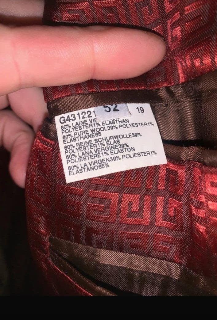 Givenchy Men's Gestreept Pak - Maat 52, Ophalen of Verzenden, Zo goed als nieuw, Maat 52/54 (L), Bruin