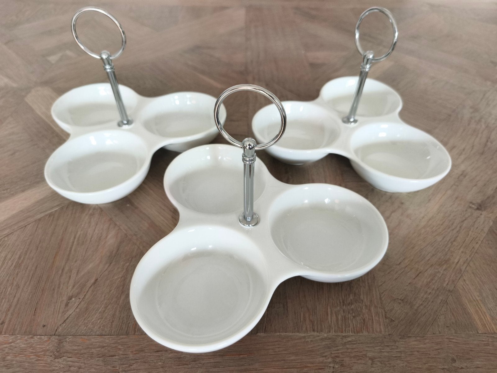 3x Royal Houseware porseleinen serveerschaaltjes etagère, Ophalen, Overige merken, Modern, Porselein