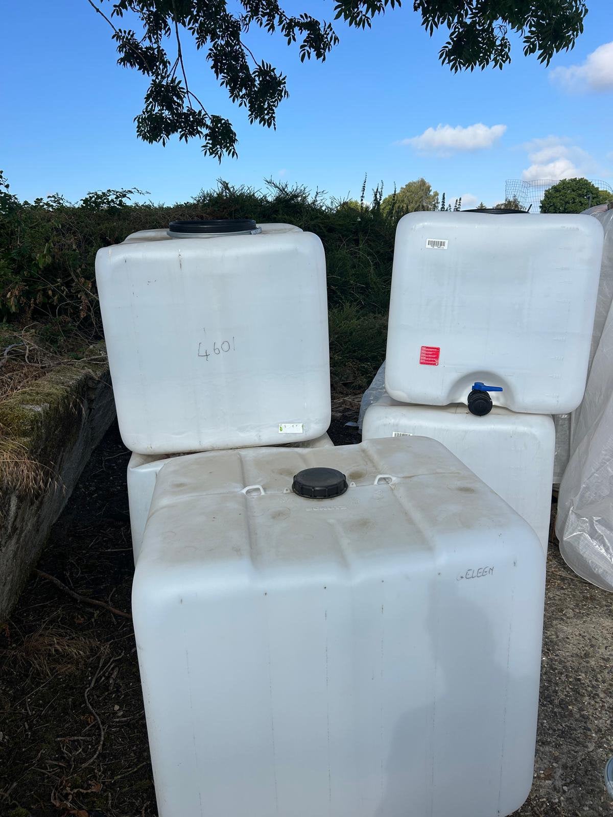 IBC tank 1000 liter (10stuks), Ophalen, Kunststof, Met kraantje, 150 liter of meer
