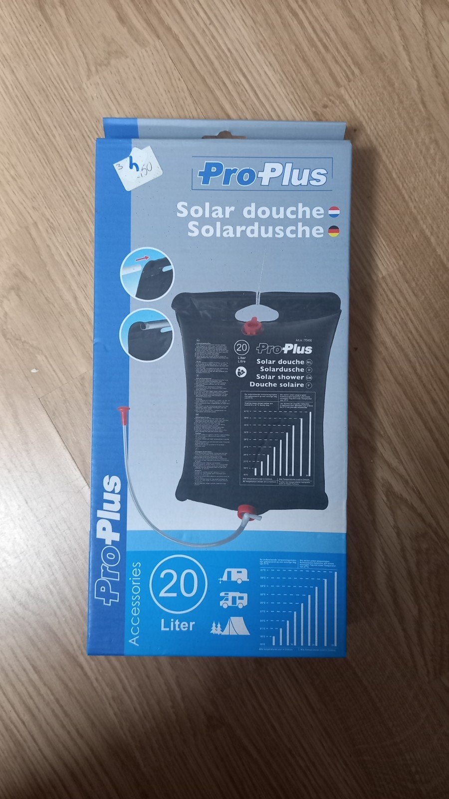 Nieuwe Pro-Plus Solar Douche - 20 Liter Campingdouche, Ophalen of Verzenden, Nieuw