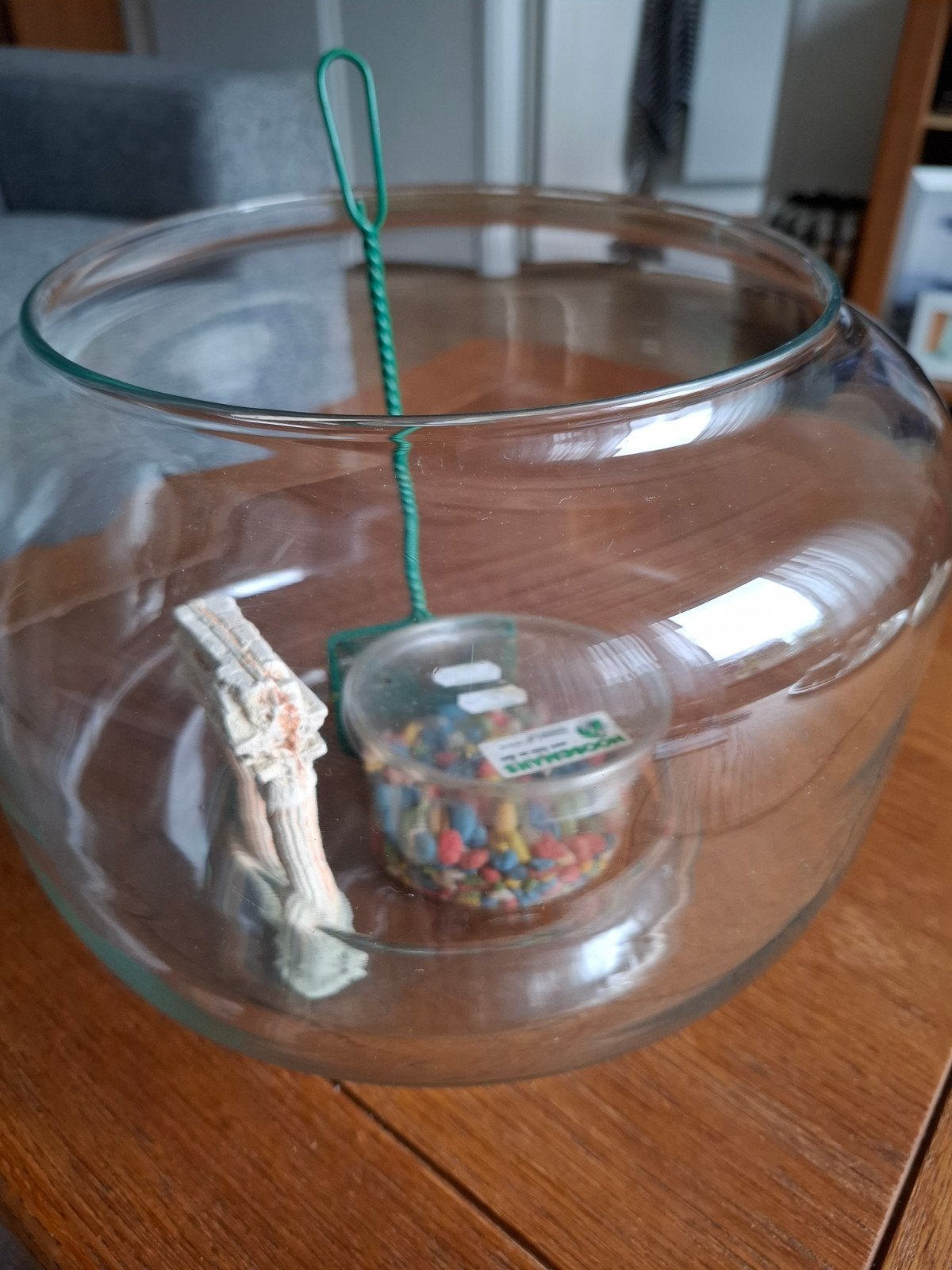 Vissenkom met accessoires, Ophalen, Zo goed als nieuw, Leeg aquarium