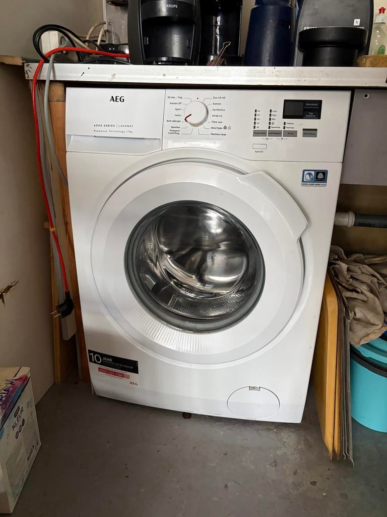 AEG Wasmachine 7kg z.g.a.n., Ophalen, Zo goed als nieuw, 85 tot 90 cm, 1200 tot 1600 toeren