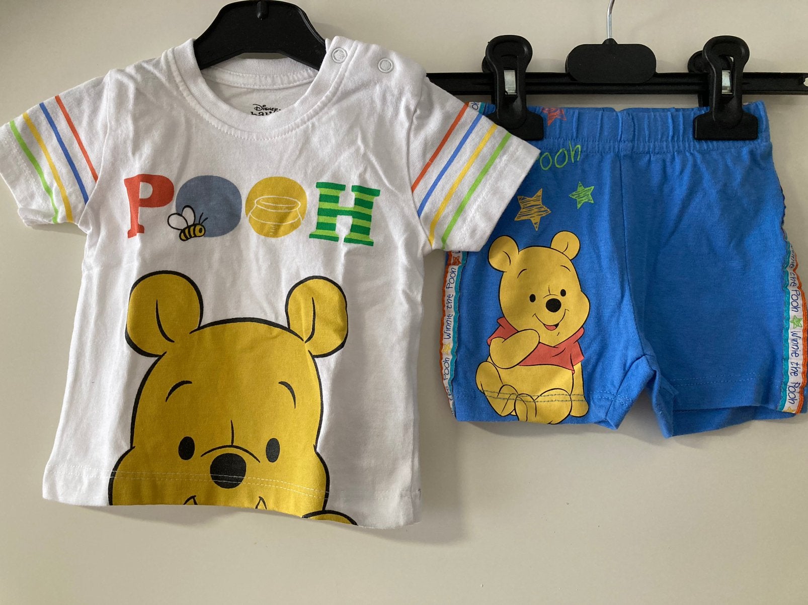 Disney Baby Winnie de Poeh Setje / shortama maat 62 (3M), Ophalen of Verzenden, Zo goed als nieuw, Jongetje, Setje