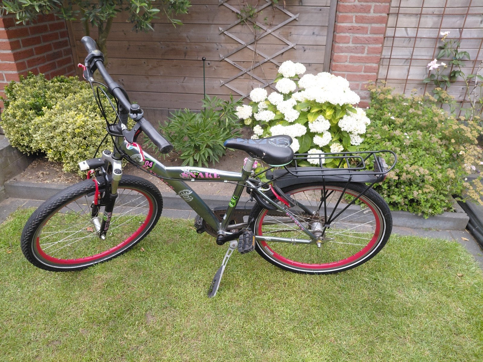 Batavus jongensfiets - 24 inch, Ophalen, 20 inch of meer, Gebruikt, Velgrem
