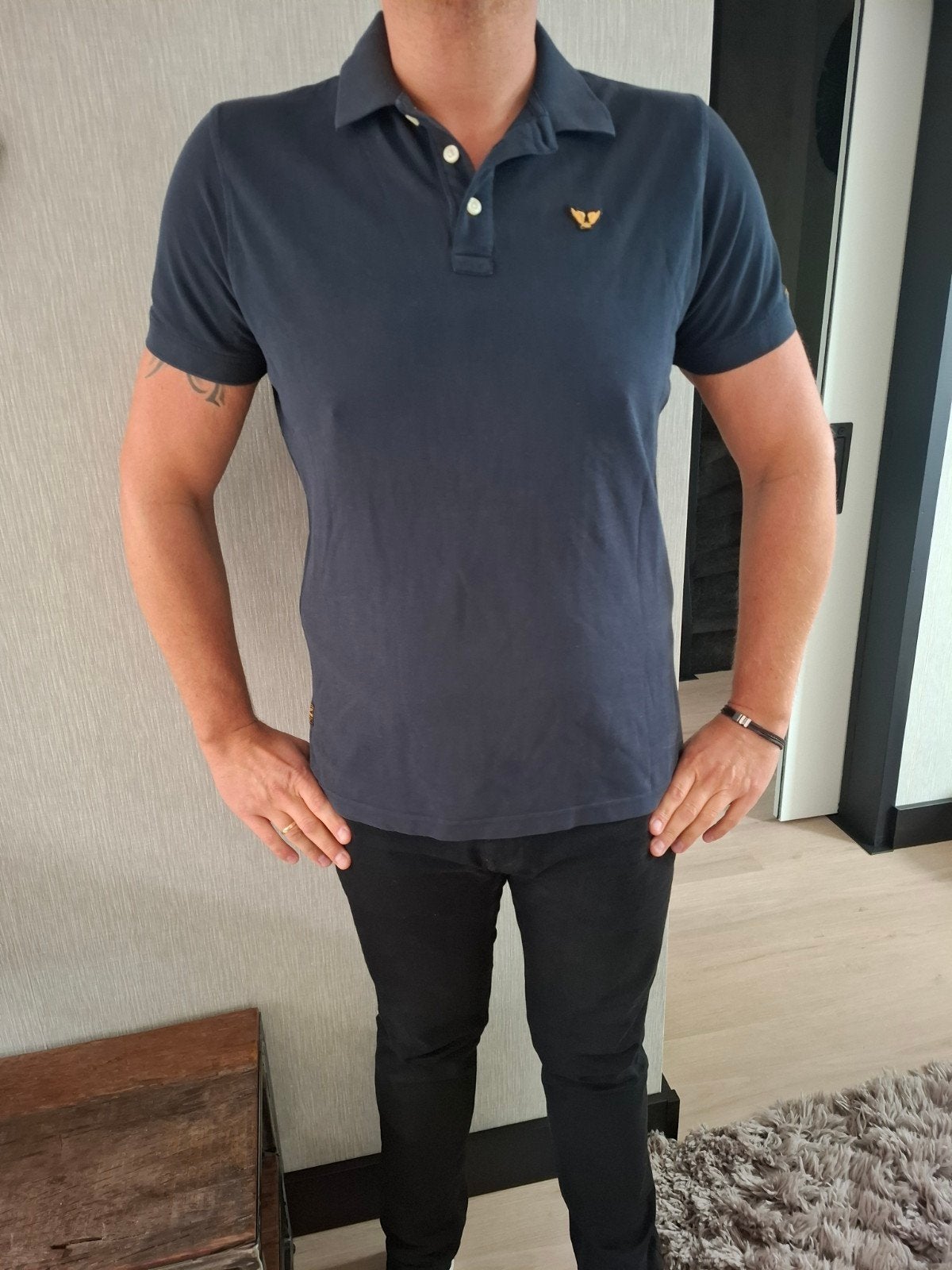 pme polo maat l, Kleding | Heren, Maat 52/54 (L), Blauw, Ophalen of Verzenden, Zo goed als nieuw