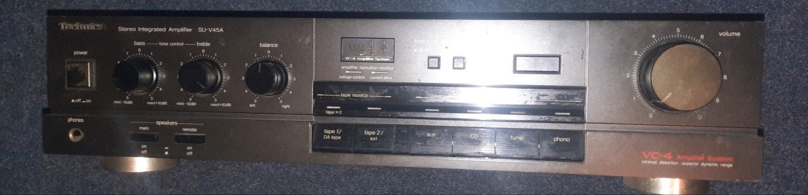 TECHNICS SU-V45A INTEGRATED STEREO AMPLIFIER CLASS AA, Gebruikt, 60 tot 120 watt, Stereo, Ophalen