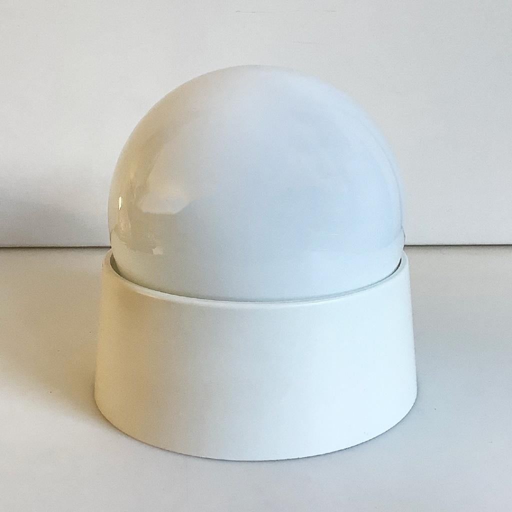 Vintage plafondlamp plafonnière jaren 60 opaline glas, Verzenden, Huis en Inrichting
