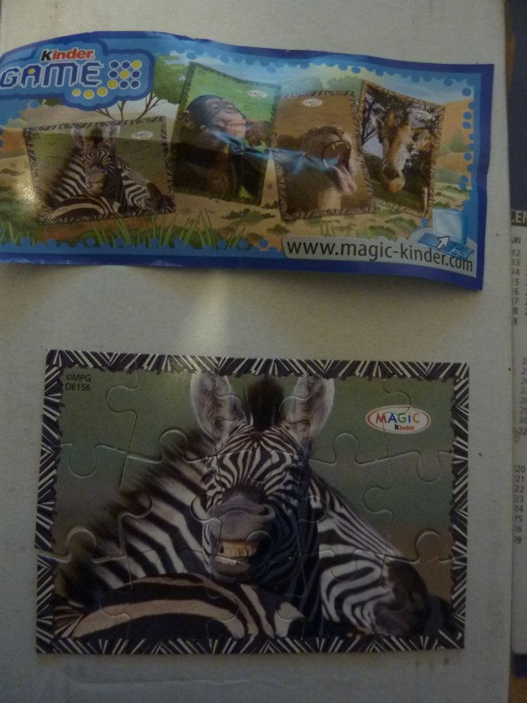 verrassings ei puzzel zebra, Verzamelen, Ophalen of Verzenden, Zo goed als nieuw, Overige typen