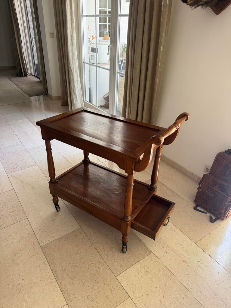 Schitterende Antieke Verrijdbare serveertafel / Bijzettafel, Ophalen