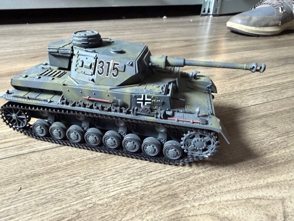 panzer kpfw 4 ausf. d/f modelbouw, Tank, Groter dan 1:32, Ophalen of Verzenden, Zo goed als nieuw