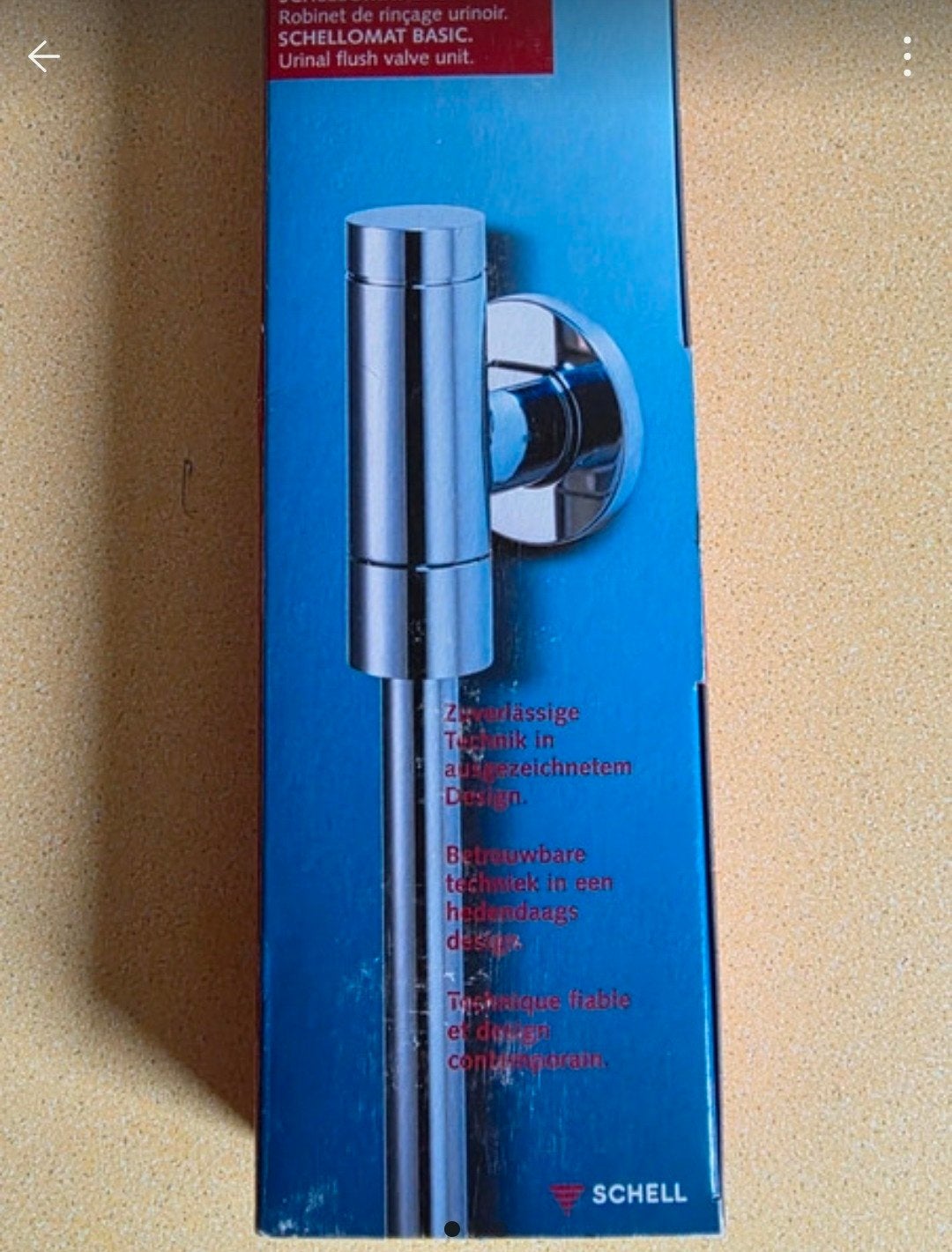 SCHELLOMAT Basic Opbouw-urinoirdrukspoeler DN 15, Verzenden, Nieuw, Toilet