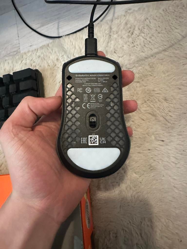 Steelseries Aerox 3 (2022) Onyx muis en toetsenbord, Rechtshandig, Muis, Gebruikt, Gaming muis